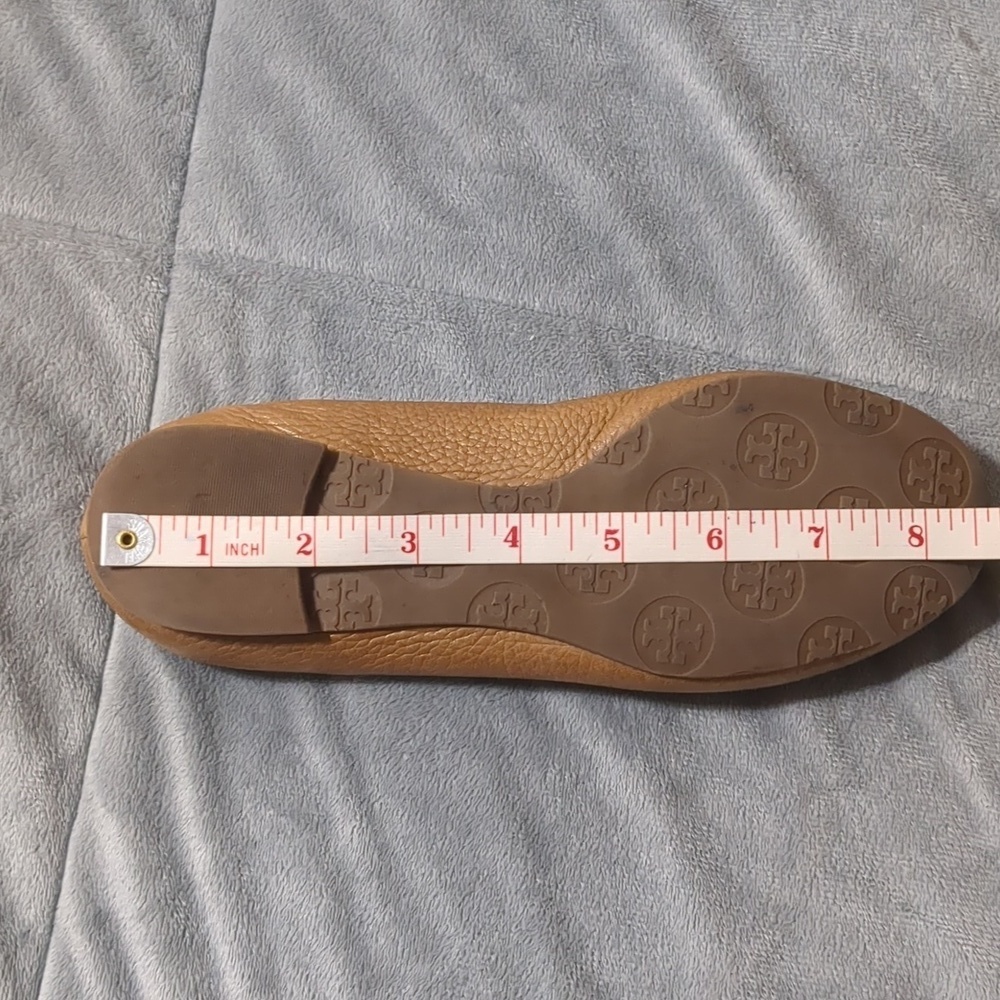Tory Burch Reva Tumbled Logo Flats size 4.5 - Picture 9 of 10
